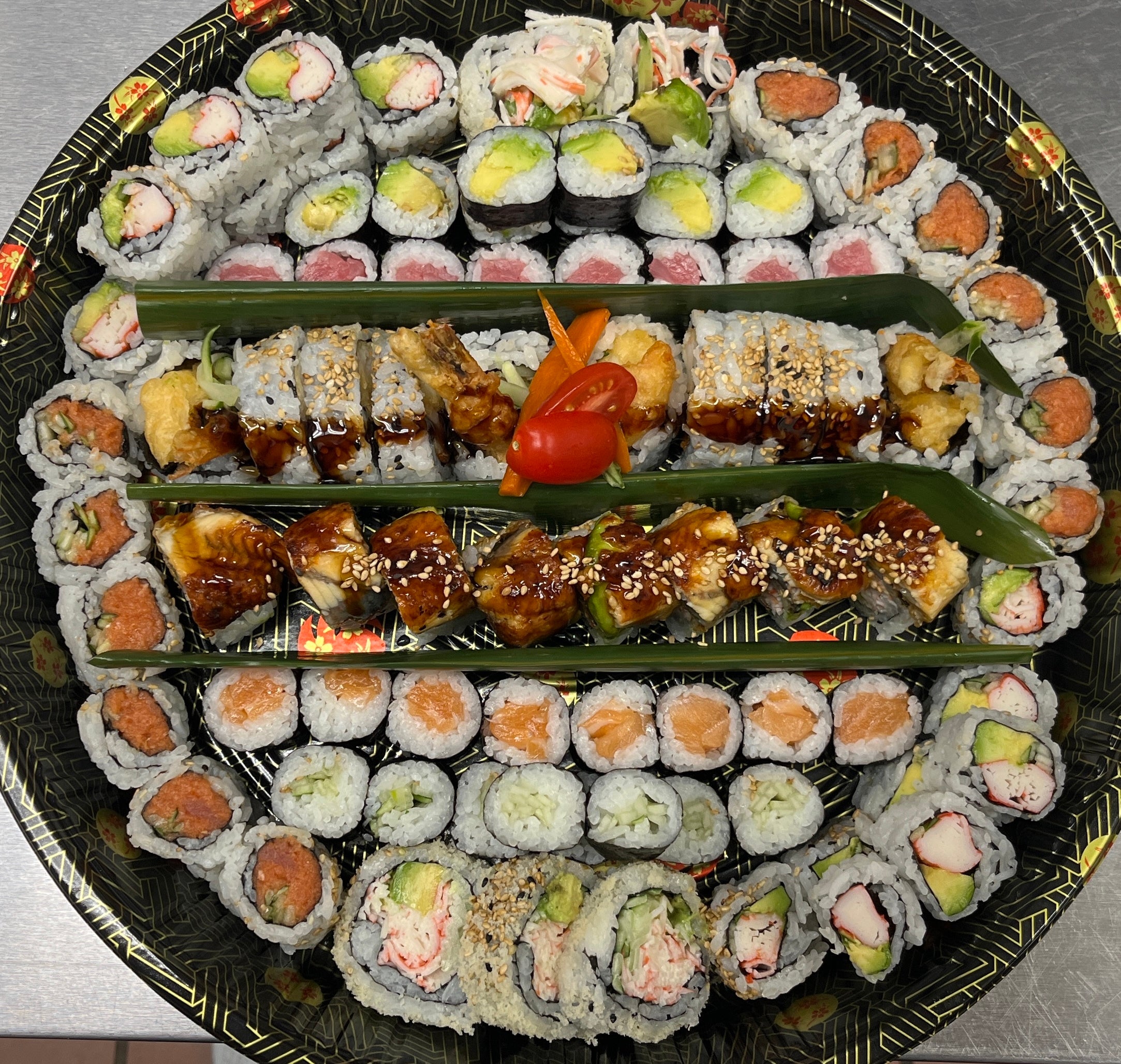 Combination Roll Party Tray (1.5 hours in advance needed) Eggs & Nori